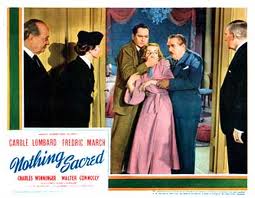 Lobby card from the 1937 movie "Nothing Sacred" starring Carole Lombard